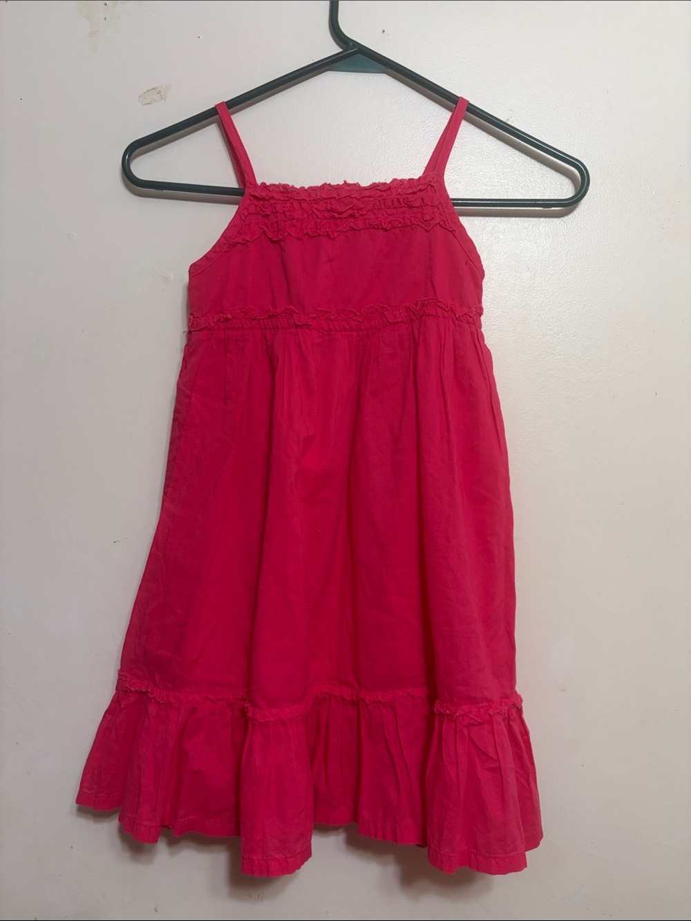 Cherokee Hot Pink Ruffle-Trim Sundress